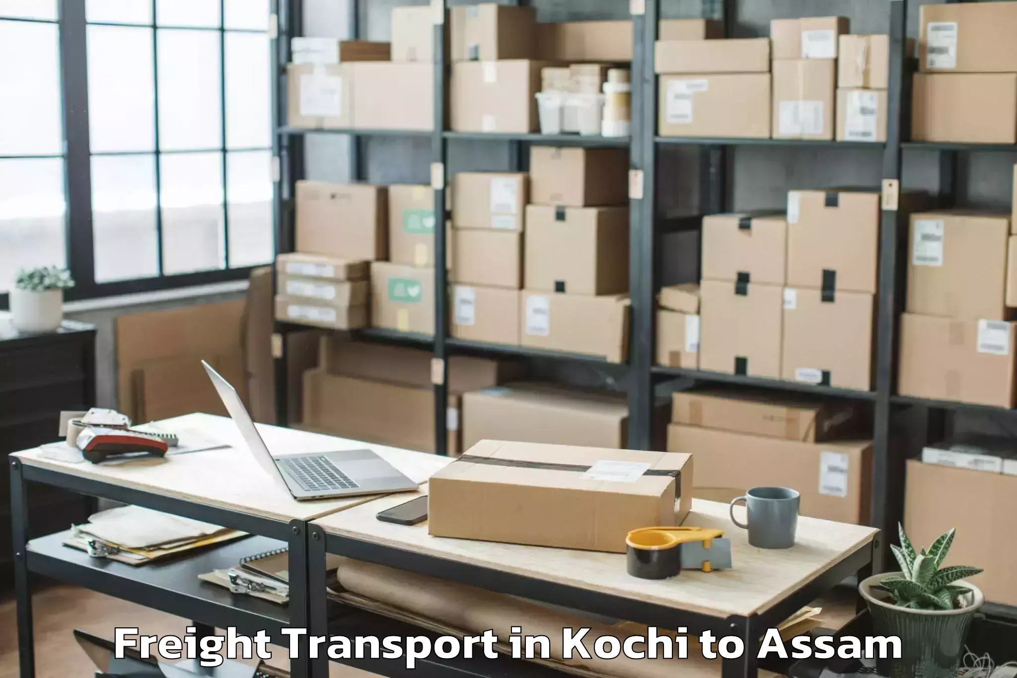 Reliable Kochi to Guwahati University Freight Transport